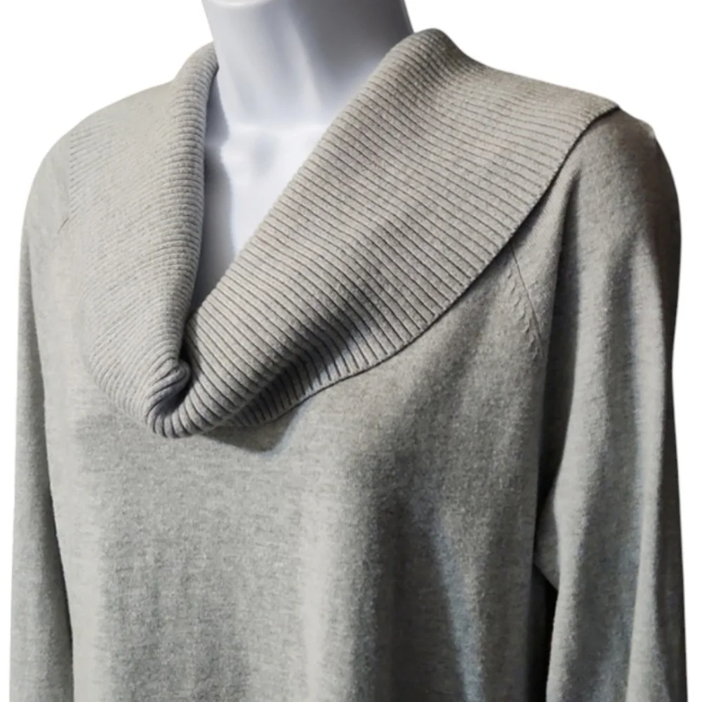 Michael Kors Light Gray Cowlneck Sweater